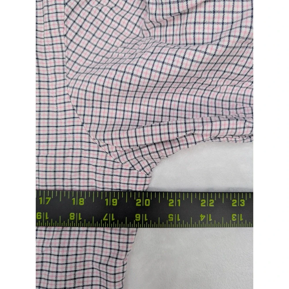 Ralph Lauren Vintage Plaid Button Down Shirt Mens Size S Pink Navy - Picture 4 of 7